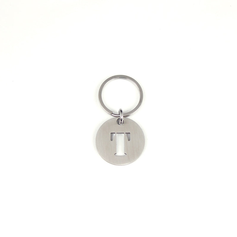 STEINLESS ALPHABET KEYRING 13937 SV (ステンレス製アルファベットキーリング)