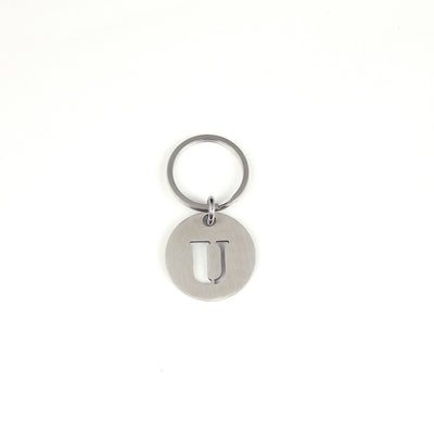 STEINLESS ALPHABET KEYRING 13937 SV (ステンレス製アルファベットキーリング)