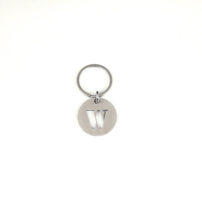 STEINLESS ALPHABET KEYRING 13937 SV (ステンレス製アルファベットキーリング)