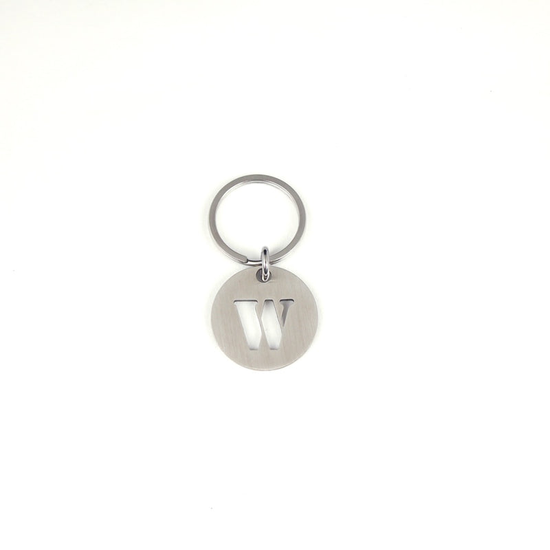 STEINLESS ALPHABET KEYRING 13937 SV (ステンレス製アルファベットキーリング)