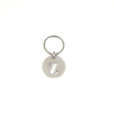 STEINLESS ALPHABET KEYRING 13937 SV (ステンレス製アルファベットキーリング)