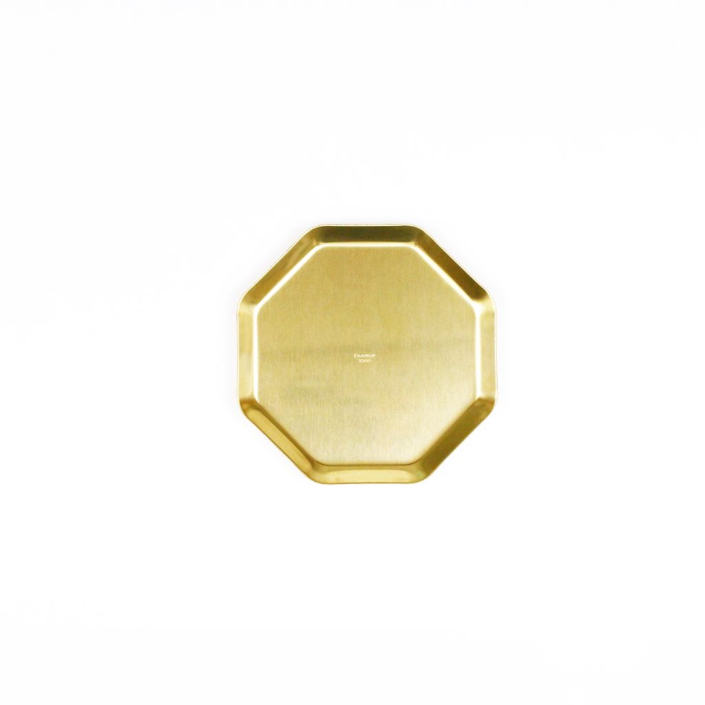 BRASS OCTAGONAL TRAY 13940 GD (真鍮八角トレイ)
