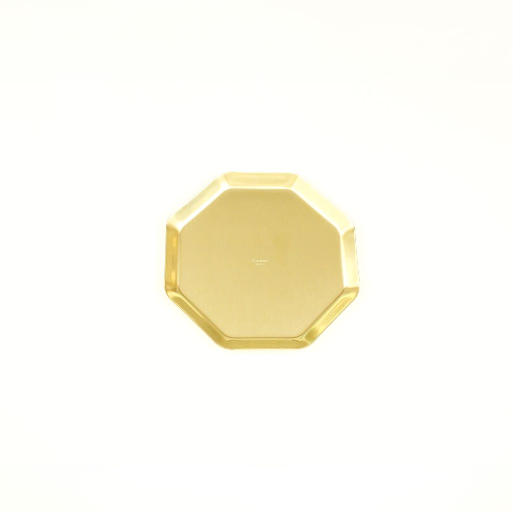 BRASS OCTAGONAL TRAY 13940 GD (真鍮八角トレイ)