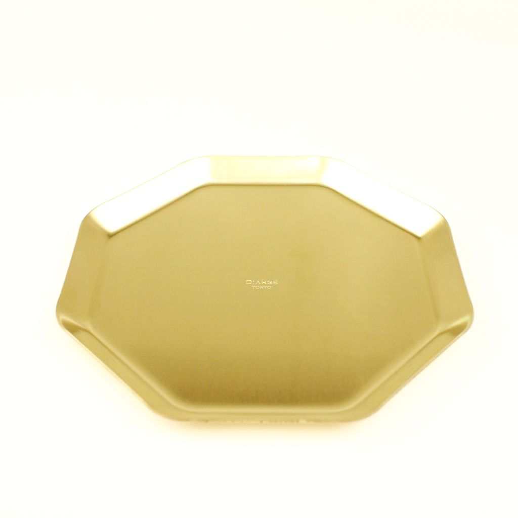 BRASS OCTAGONAL TRAY 13940 GD (真鍮八角トレイ)