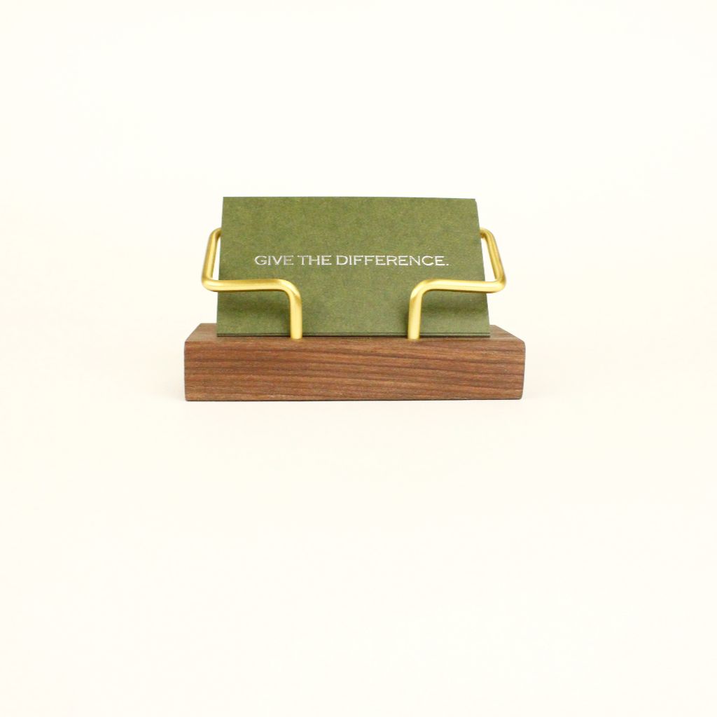 BRASS & WOOD CARD STAND 13946 GD (カードスタンド)