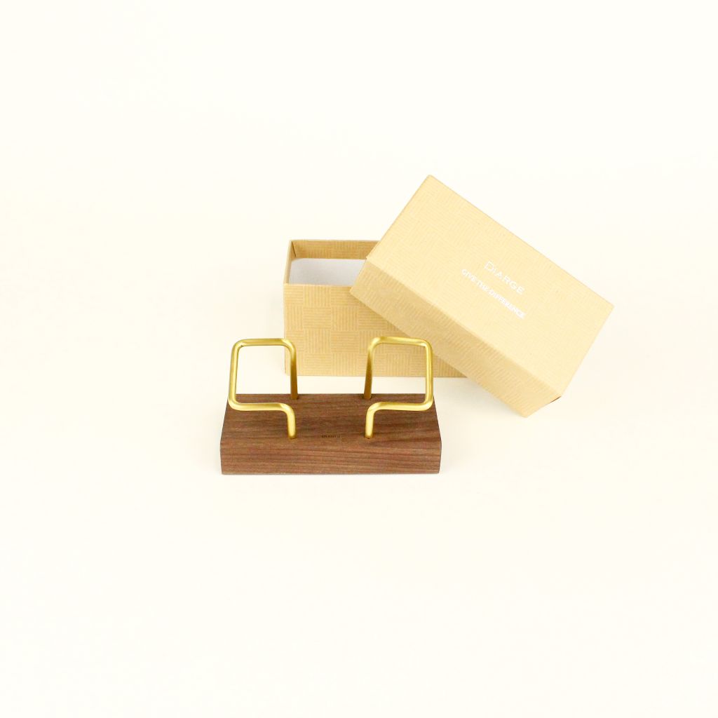 BRASS & WOOD CARD STAND 13946 GD (カードスタンド)