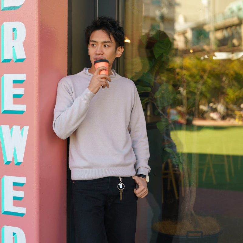 HOOK CHASING PLATE KEYRING 13316 BLK (フック打ち出しプレートキーリング)