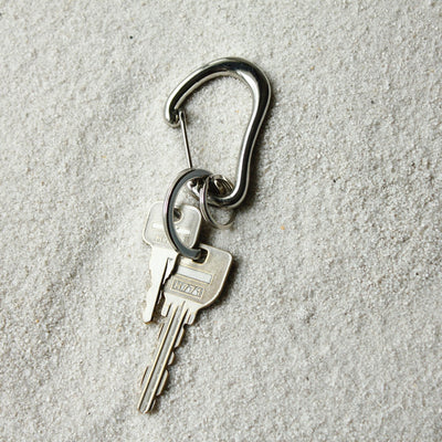 BRASS KARABINER  KEYRING 13308 SV (真鍮カラビナキーリング)
