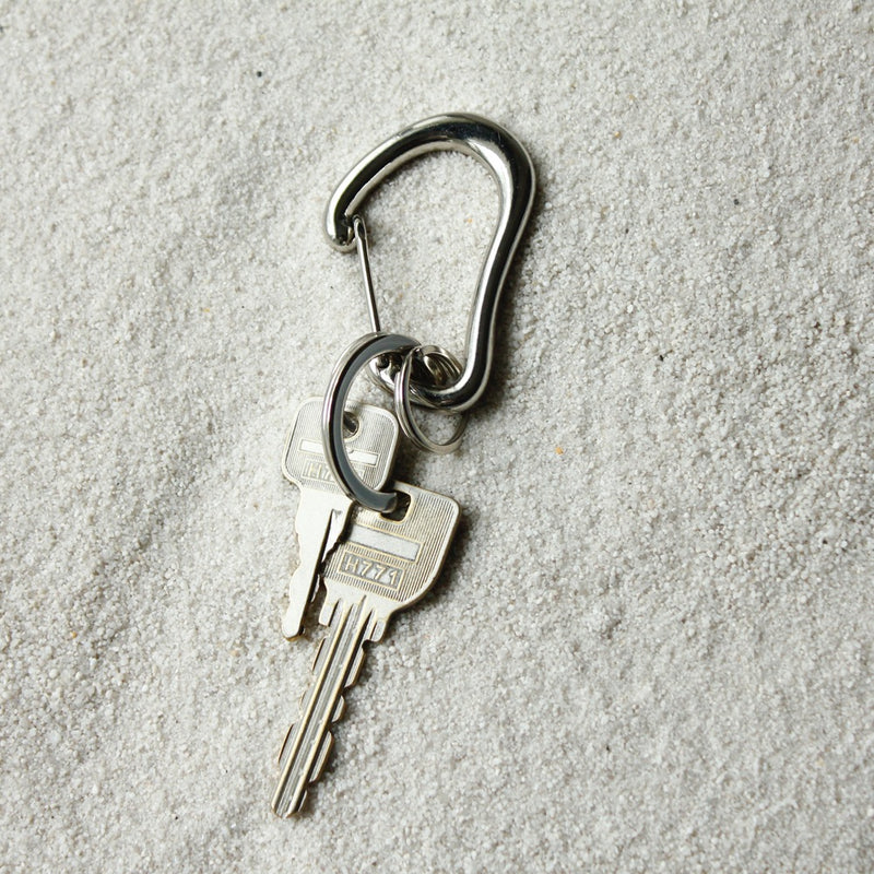 BRASS KARABINER  KEYRING 13308 SV (真鍮カラビナキーリング)