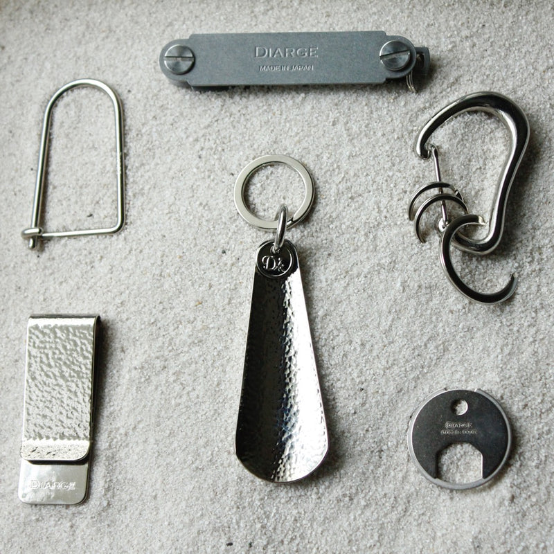 BRASS KARABINER  KEYRING 13308 SV (真鍮カラビナキーリング)