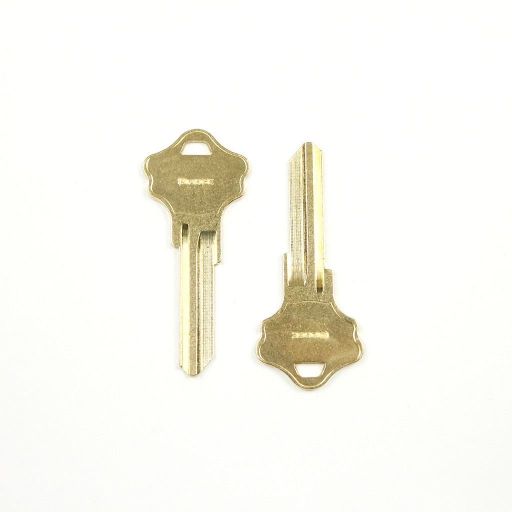 BRASS BLANK KEY 13939 GD(真鍮ブランクキーのペアセット)