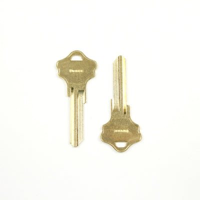 BRASS BLANK KEY 13939 GD(真鍮ブランクキーのペアセット)