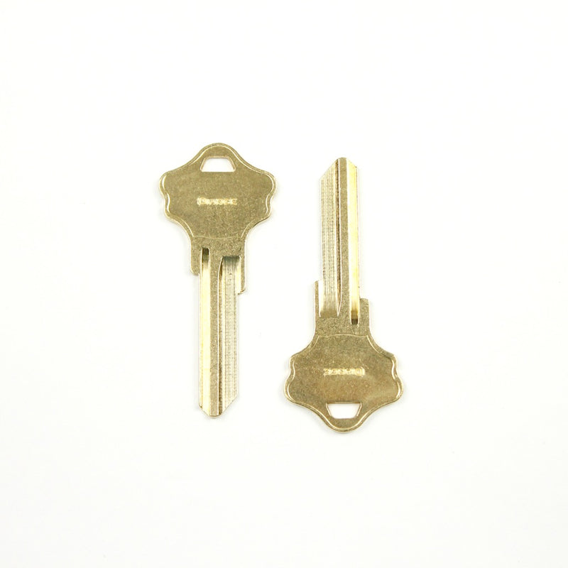 BRASS BLANK KEY 13939 GD(真鍮ブランクキーのペアセット)