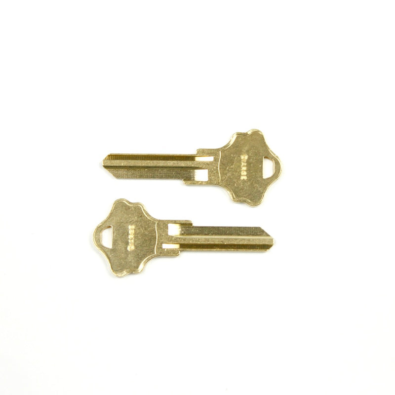 BRASS BLANK KEY 13939 GD(真鍮ブランクキーのペアセット)