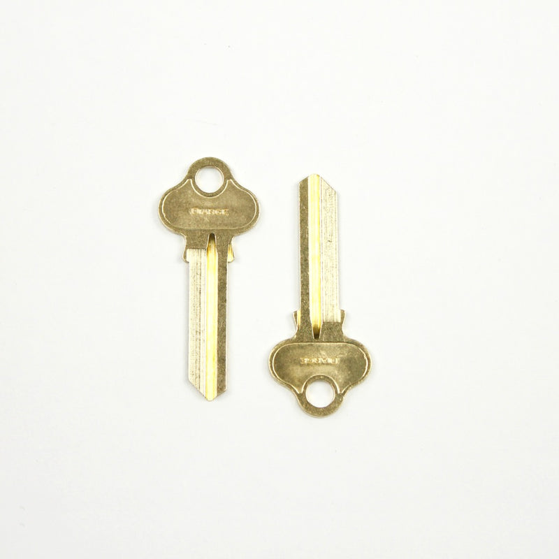 BRASS BLANK KEY 13939 GD(真鍮ブランクキーのペアセット)