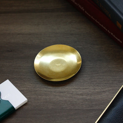 BRASS ROUND TRAY  13905 GD (真鍮丸トレイ)