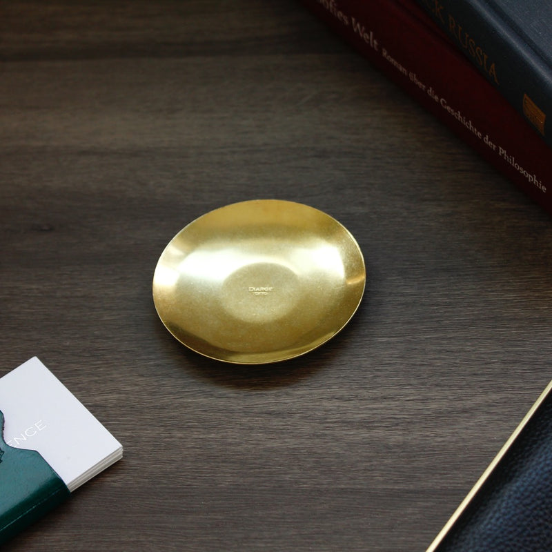 BRASS ROUND TRAY  13905 GD (真鍮丸トレイ)