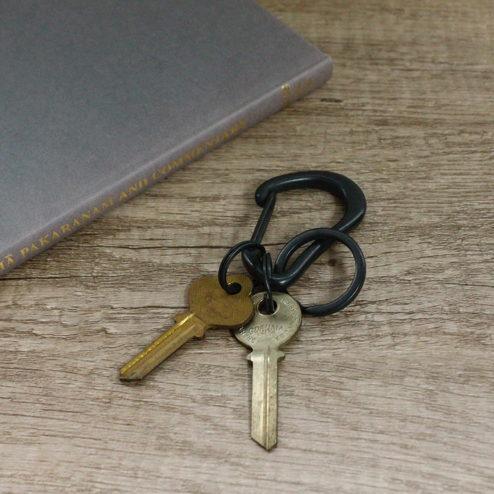 BRASS KARABINER KEYRING 13308 BLK (真鍮カラビナキーリング) – DIARGE