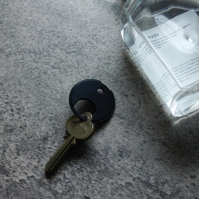 BRASS CIRCLE KEYRING 13324 BLK (真鍮サークルキーリング)