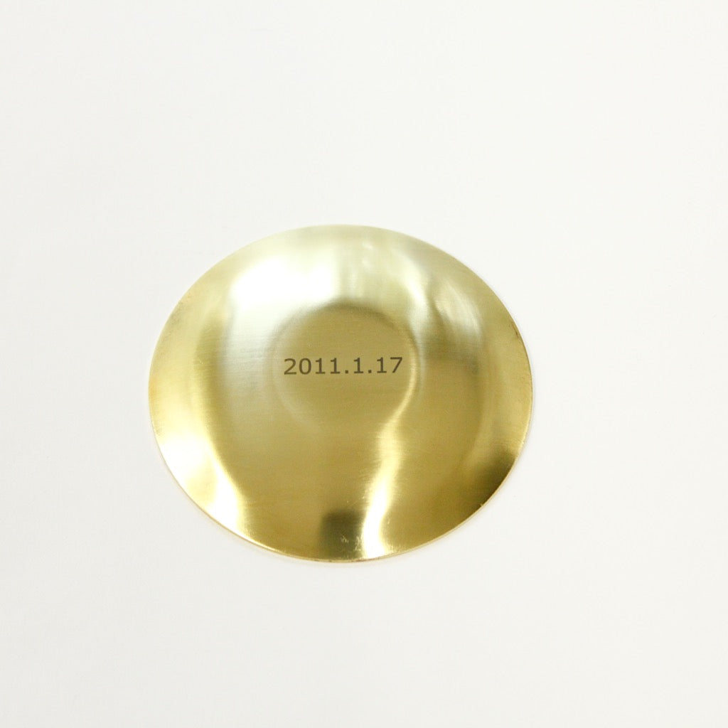 BRASS &amp; STONE INCENSE STAND(Small) 13918