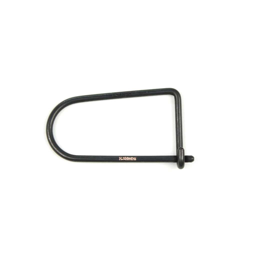 SINGLE LINE KEYRING 13331 BLK (真鍮一本線キーリング)