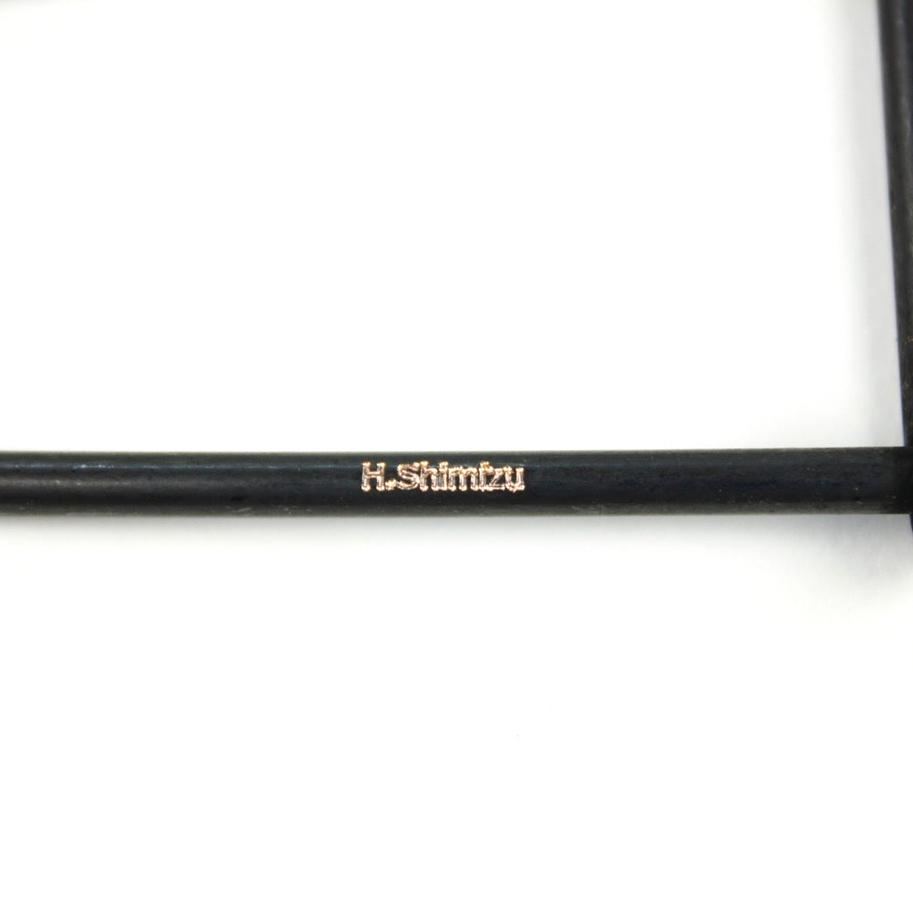 SINGLE LINE KEYRING 13331 BLK (真鍮一本線キーリング)