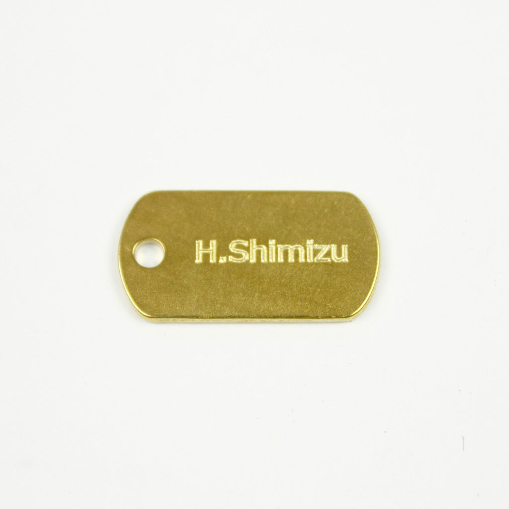 HOOK CHASING PLATE KEYRING 13316 GD (フック打ち出しプレートキーリング)