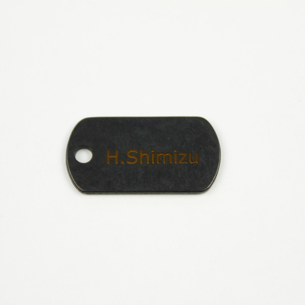 HOOK CHASING PLATE KEYRING 13316 BLK (フック打ち出しプレートキーリング)