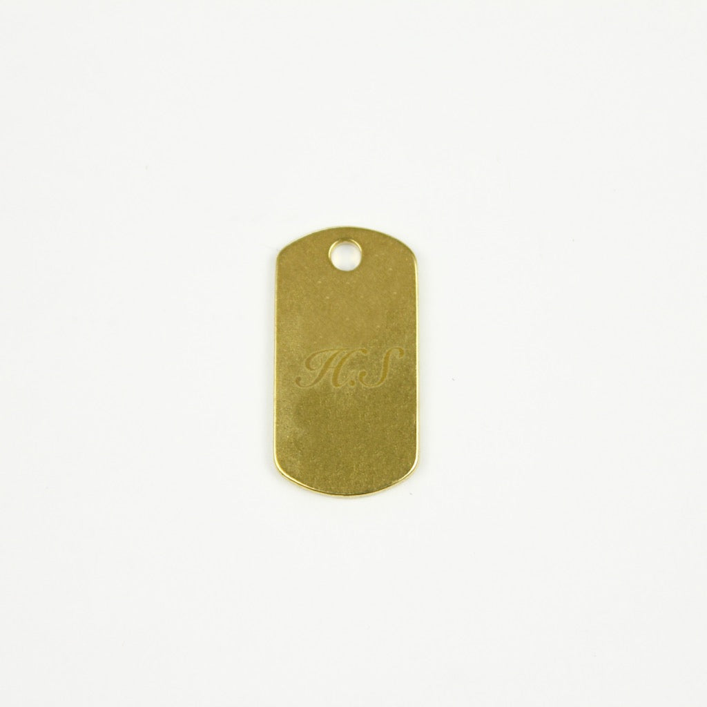 HOOK CHASING PLATE KEYRING 13316 GD (フック打ち出しプレートキーリング)