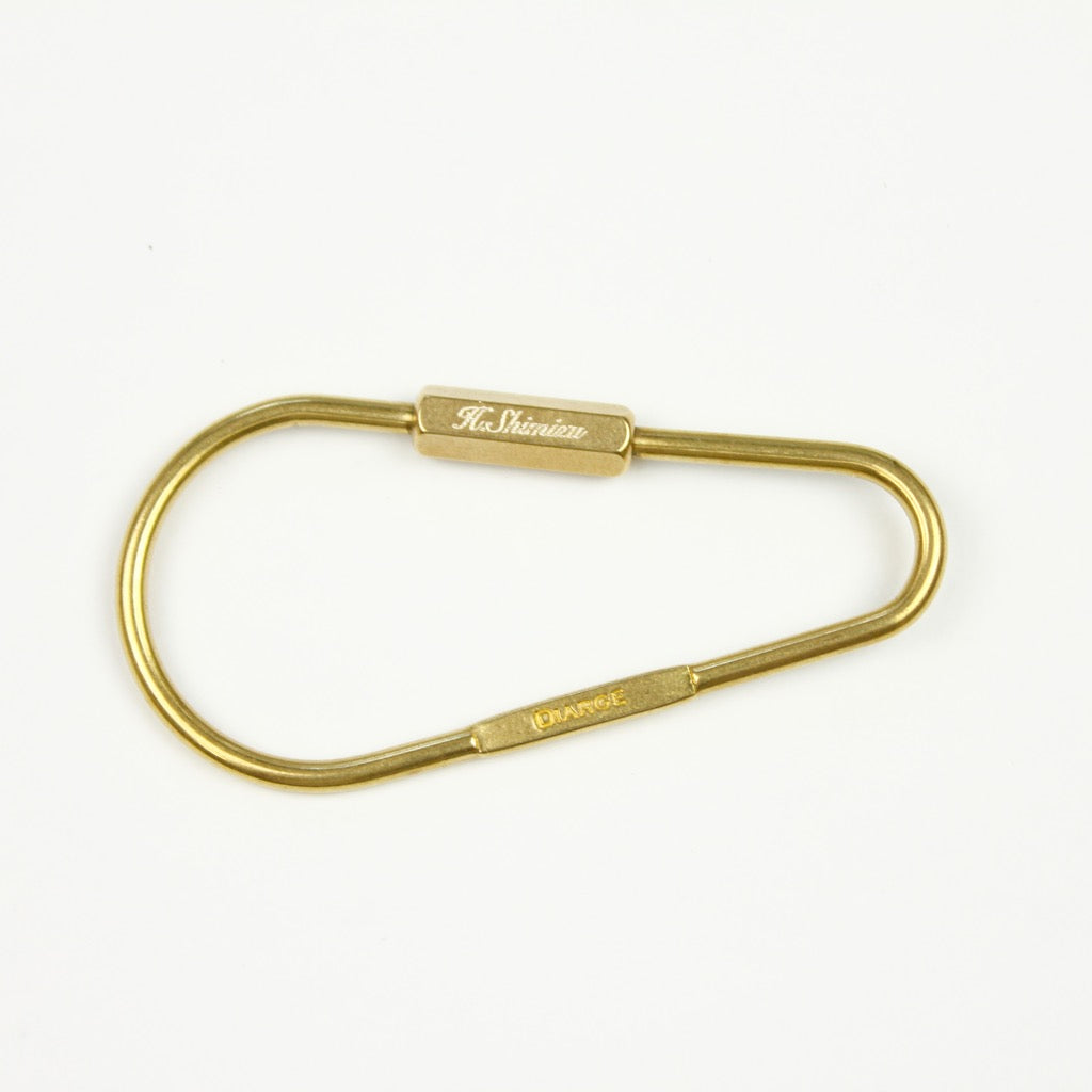 DROP KARABINER KEYRING 13328 GD (ドロップ型カラビナキーリング)