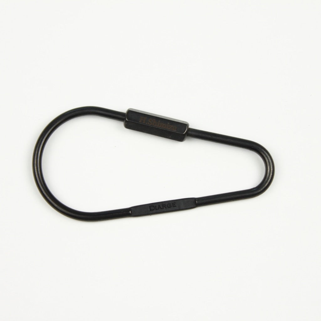 DROP KARABINER KEYRING 13328 BLK (ドロップ型カラビナキーリング)