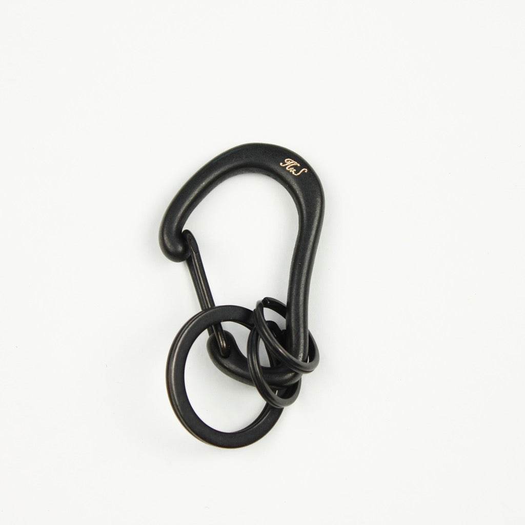 BRASS KARABINER  KEYRING 13308 BLK (真鍮カラビナキーリング)