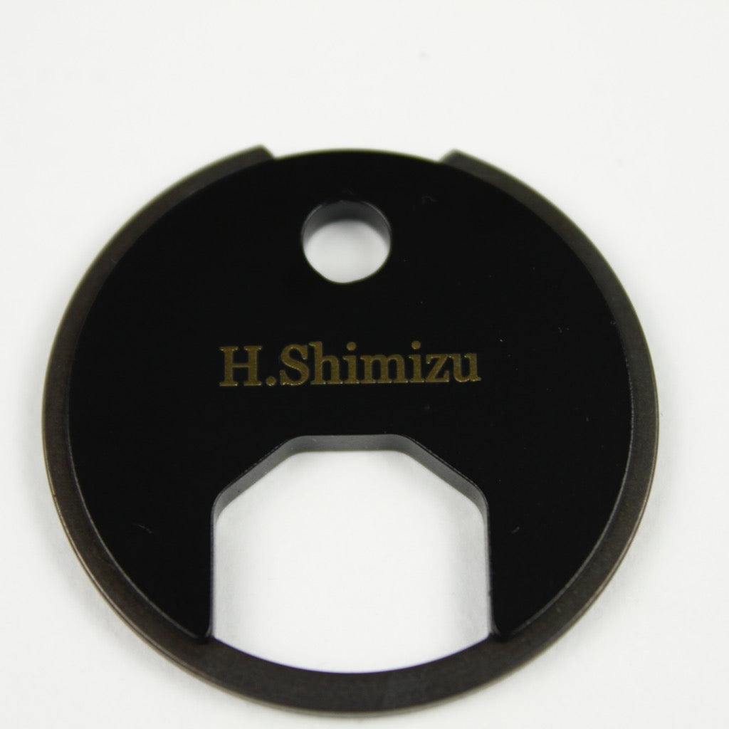 BRASS CIRCLE KEYRING 13324 BLK (真鍮サークルキーリング)