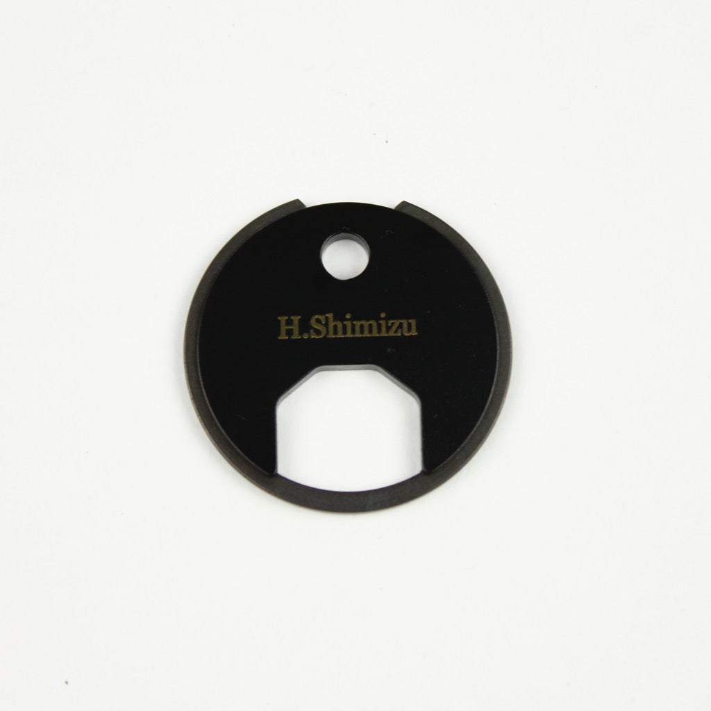 BRASS CIRCLE KEYRING 13324 BLK (真鍮サークルキーリング)