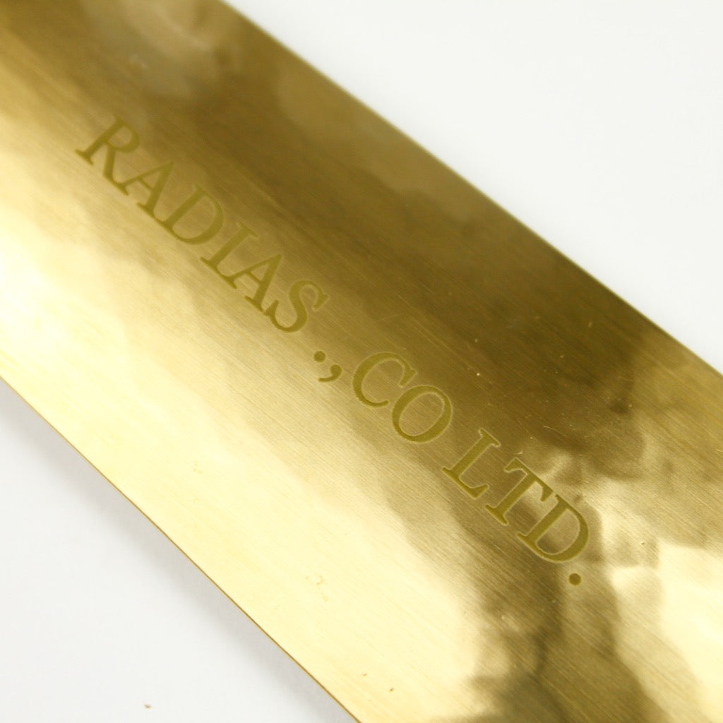 BRASS CHASING SHOEHORN(16cm) 14301 GD (真鍮打ち出し加工靴べら)