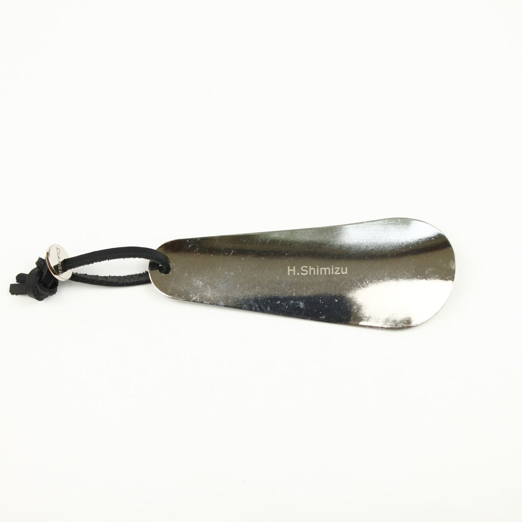 BRASS CHASING SHOEHORN (10cm) 14305 SV (真鍮打ち出し加工靴べら)
