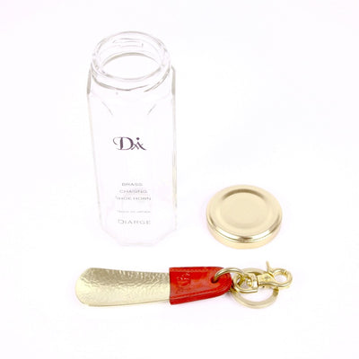 BRASS & LEATHER BOTTLE CHASING SHOEHORN 13303 RD