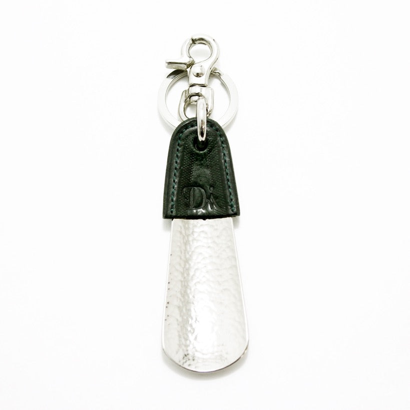BRASS &amp; LEATHER BOTTLE CHASING SHOEHORN 13303P