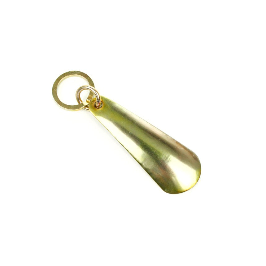 BRASS CHASING SHOEHORN(pocketable) 13304L Rainbow (真鍮打ち出し加工靴べら)