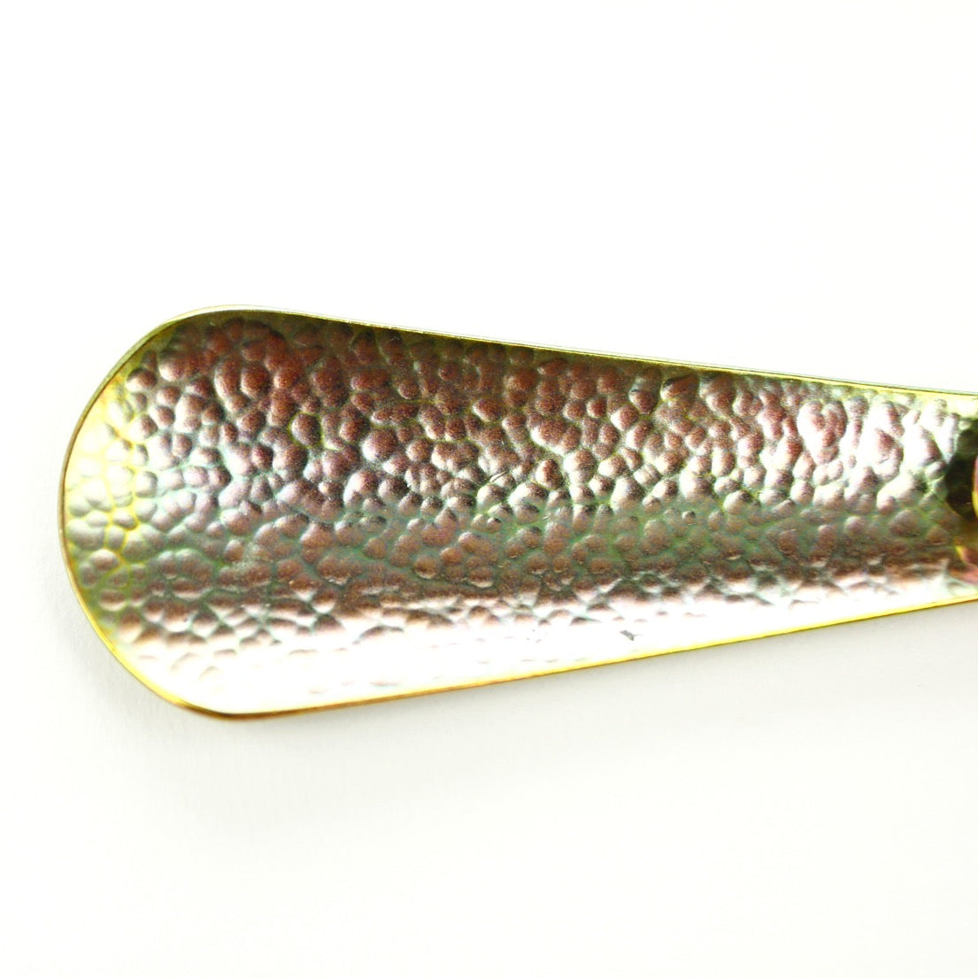 BRASS CHASING SHOEHORN(pocketable) 13304L Rainbow (真鍮打ち出し加工靴べら)