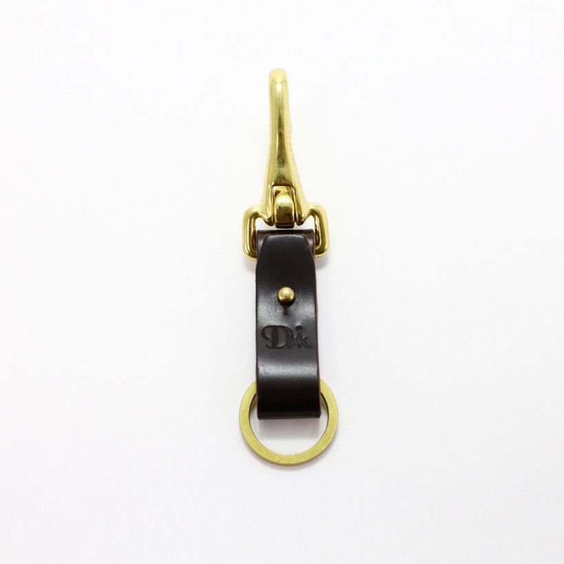 BRASS & LEATHER BOTTLE KEYRING 13306 (真鍮&革のキーリング)