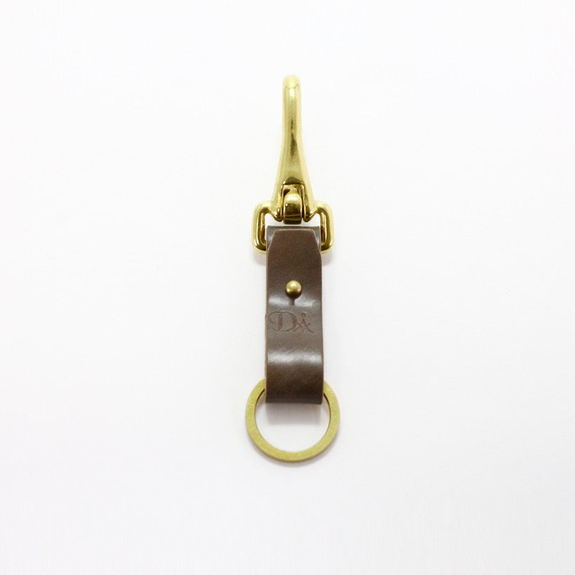 BRASS & LEATHER BOTTLE KEYRING 13306 (真鍮&革のキーリング)