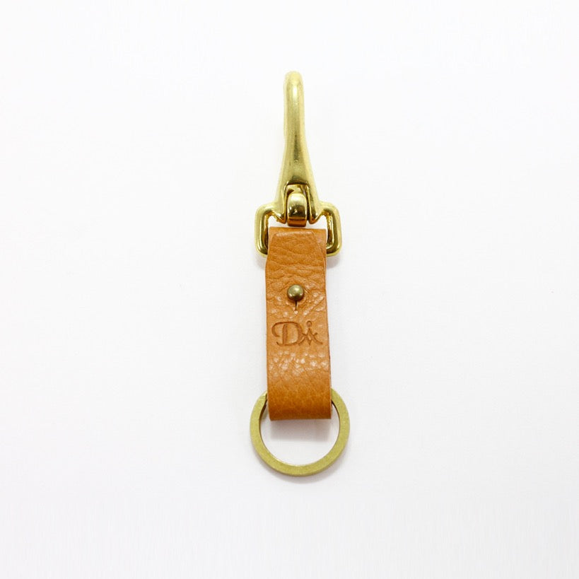 BRASS & LEATHER BOTTLE KEYRING 13306 (真鍮&革のキーリング)