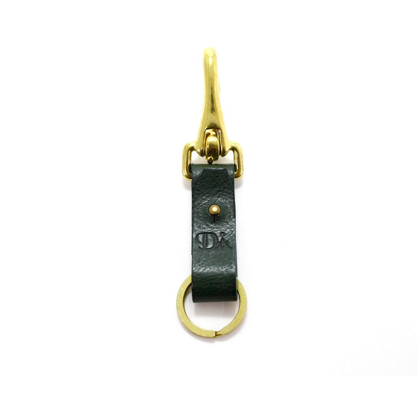 BRASS & LEATHER BOTTLE KEYRING 13306 (真鍮&革のキーリング)