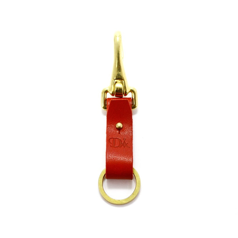 BRASS & LEATHER BOTTLE KEYRING 13306 (真鍮&革のキーリング)