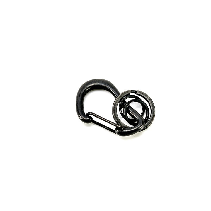 BRASS KARABINER KEYRING 13308 BLK (真鍮カラビナキーリング BRASS KARABINER KEYRING 13308 BLK (真鍮カラビナキーリング