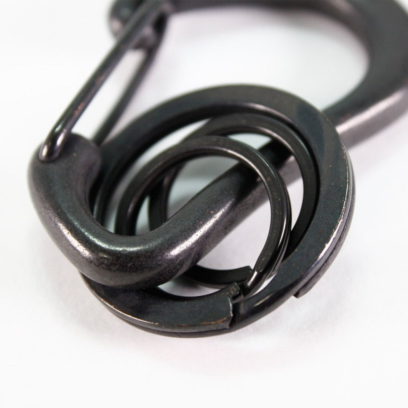BRASS KARABINER  KEYRING 13308 BLK (真鍮カラビナキーリング)