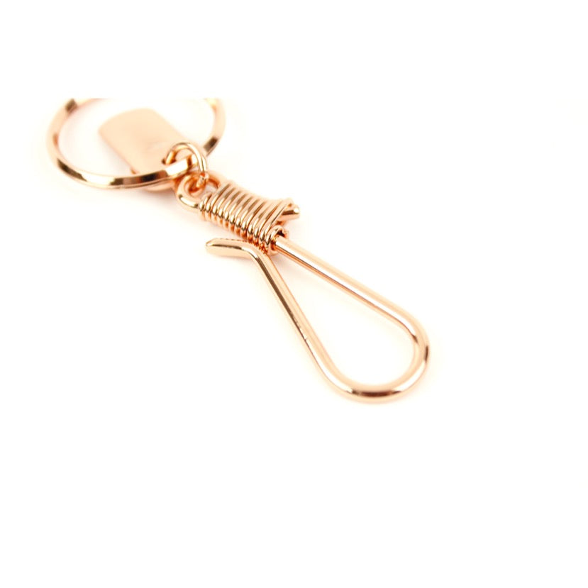 HOOK CHASING PLATE KEYRING 13316 PGD (フック打ち出しプレートキーリング)
