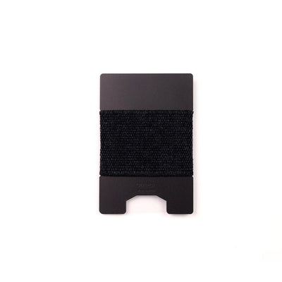 METAL PLATE CARD HOLDER 13323 BLK Rubber Band