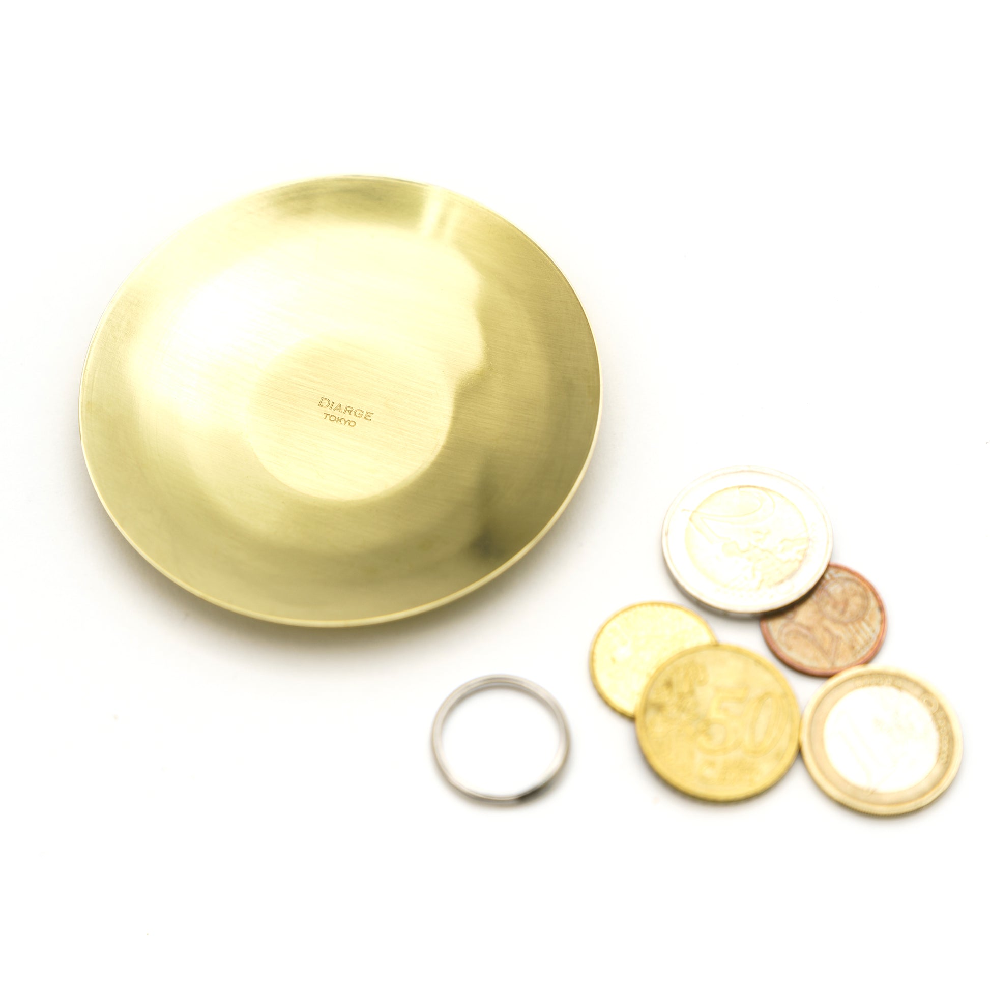 BRASS ROUND TRAY  13905 GD (真鍮丸トレイ)